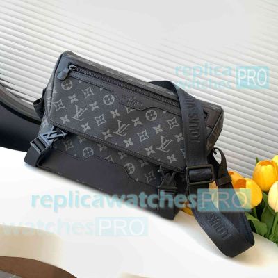 Copy L--V Grey Monogram Messenger Voyager PM Bag M12517 